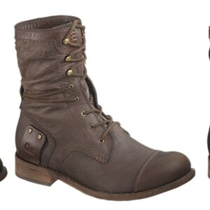 New Caterpillar Dark Brown Marin Leather Boots